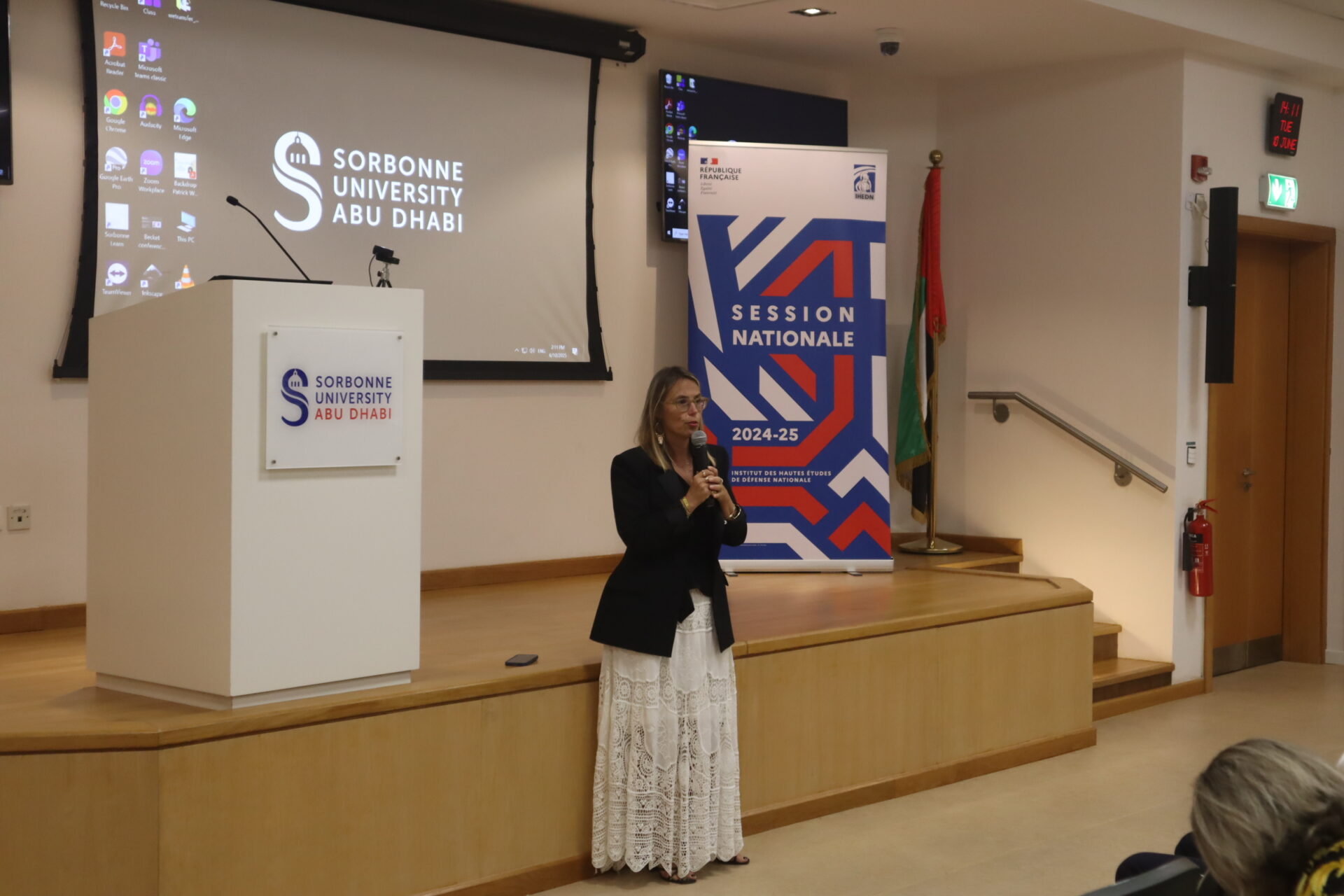 Échanges avec la chancelière de la Sorbonne Abu Dhabi