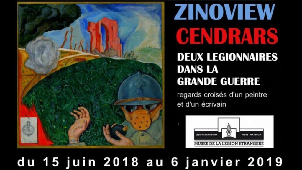 L’exposition de « Zinoview Cendrars » au musée de la Légion étrangère