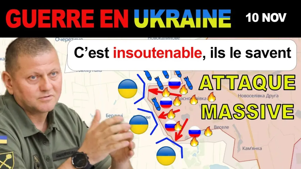 10 nov : DEUXIÈME VAGUE TERMINÉE. Les Russes ont perdu 500 hommes PAR JOUR pour sécuriser 2 champs