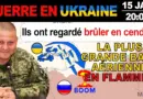 15 Jan : L’aviation russe est PARALYSÉE. 1 MILLION DE TONNES DE CARBURANT POUR RÉACTEURS DÉTRUITES.