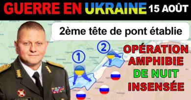 15 août : Les Russes sont sans voix. Les Ukrainiens TRAVERSENT LE FLEUVE ET FONT DES PRISONNIERS