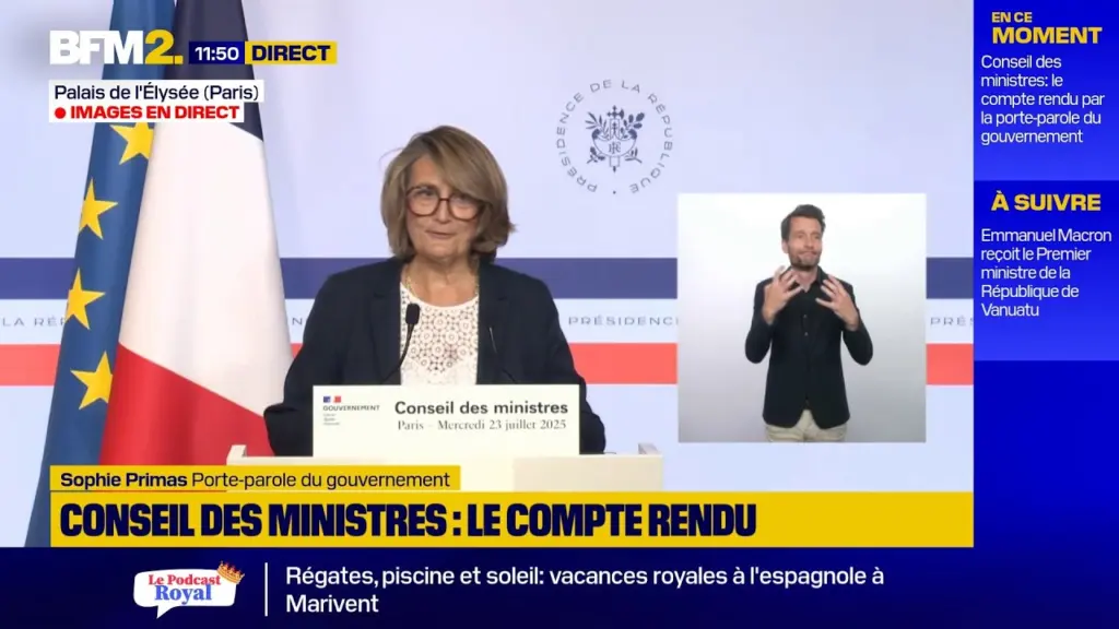 🟡Suivez en direct le compte-rendu du conseil des ministres