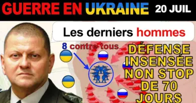 20 juil : Contre toute attente ! 8 Ukrainiens brisent le siège. Des centaines de Russes morts.