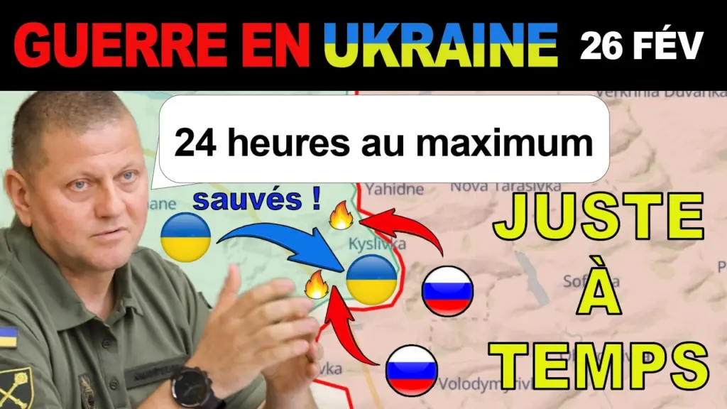 26 fév : MOMENTS AVANT LA CATASTROPHE ! L’offensive critique russe près de Tabaïvka a échoué