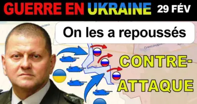 29 fév : Les forces ukrainiennes RUINENT LES PLANS RUSSES D’EFFONDREMENT DU FLANC NORD
