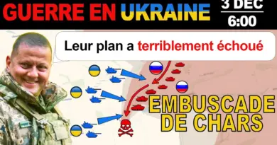 3 DÉC : CARREFOUR DE LA MORT. Des colonnes russes DÉTRUITES PAR DES TIRS DE CHARS.