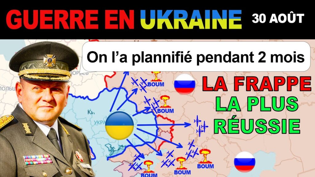 30 août : NOUVEAU RECORD ! Les Ukrainiens détruisent DES DIZAINES D’AVIONS STRATÉGIQUES EN UNE NUIT.