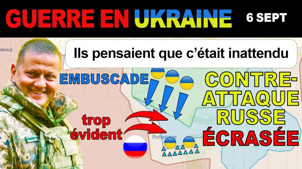6 sept : Les Russes testent une nouvelle tactique. REGRET IMMEDIAT (taux de mortalité de 100%)