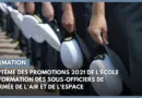 Baptême des promotions 2021 de l’École de formation des sous-officiers de l’armée de l’AAE
