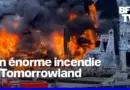 Belgique: les images d’un incendie sur la scène principale du festival Tomorrowland