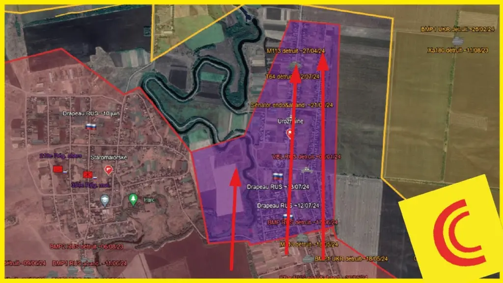 Conflit Ukraine 16/07/24 : assaut décisif russe sur Urozhaine