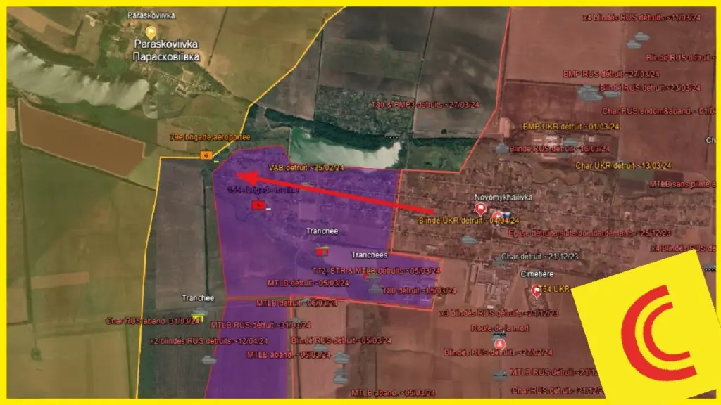 Conflit Ukraine 22/04/24 : les RUS s’emparent de Novomykhailivka