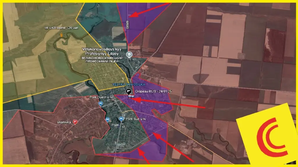 Conflit Ukraine 24/01/25 : les RUS ont pris le contrôle du centre-ville de Velyka Novosilka