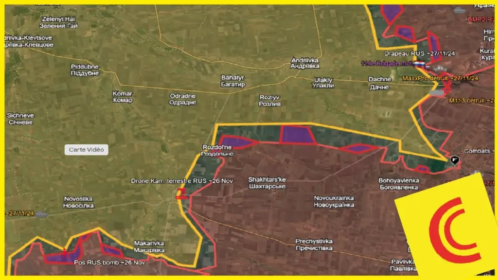 Conflit Ukraine 29/11/24 : Point de situation + comparatif LdF