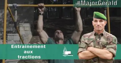Entrainement aux tractions avec le Major Gérald
