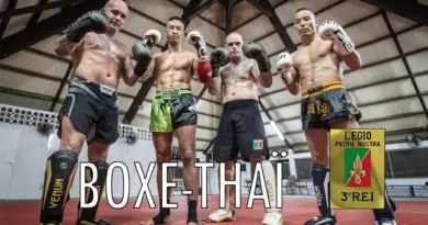Entrainement boxe-thaï avec le club sportive et artistique du 3e REI