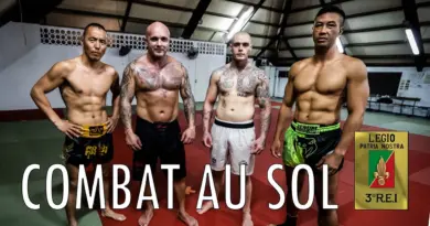 Entrainement combat au sol avec le club MMA du 3eREI