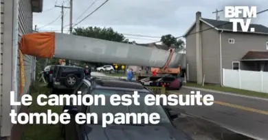 États-Unis: une pale d’éolienne de près de 50 mètres reste bloquée entre deux maisons