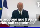 François Bayrou « propose » la suppression des jours fériés du 8-Mai et du Lundi de Pâques