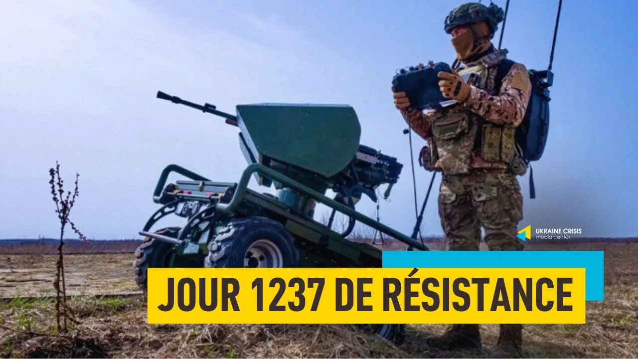 Jour 1237 de résistance: le renseignement militaire ukrainien (HUR) intensifie l’utilisation des complexes robotisés terrestres lors des opérations de combat