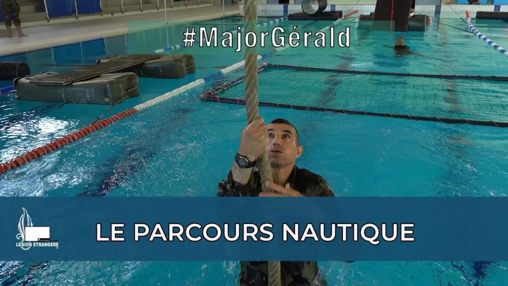 Le parcours nautique avec le major Gerald