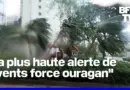 Le typhon Wipha passe près de Hong Kong et génère des vents violents