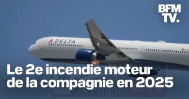 Los Angeles: le moteur d’un Boeing de la compagnie Delta Airlines prend feu en plein décollage