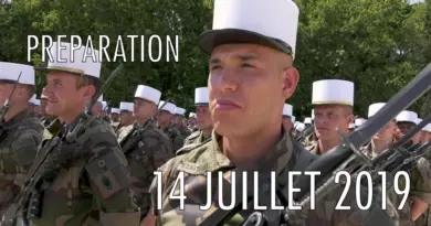 Préparation de défilé du 14 juillet 2019