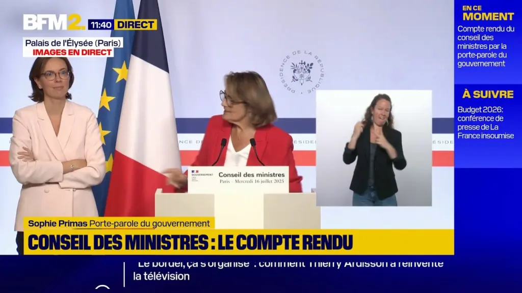 🟡Suivez en direct le compte-rendu du conseil des ministres